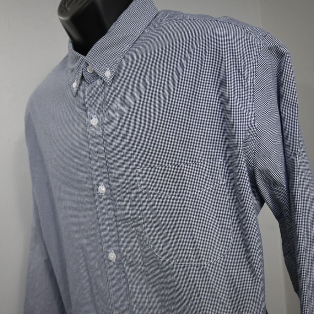J.CREW Dress Shirt Plaid Slim Fit Long Sleeve Button Up Mens Size XL‎